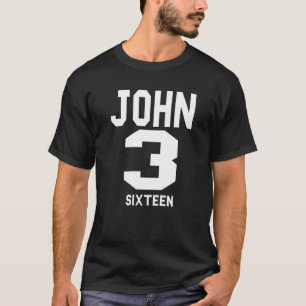 Camiseta John 316 Evangelismo cristiano Fe religiosa