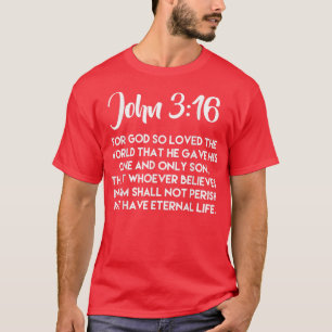 Camiseta John 316 ScriptureGifts for WomenMenYouth