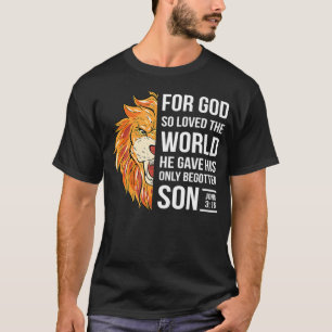 Camiseta John 316 Una nación bajo la Dios de la Cruz Cristi