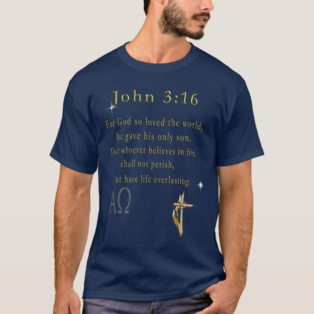 Camiseta John 3:16 (Anverso)