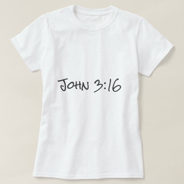 Camiseta John 3:16 Biblia Verse Christian Faith Diseño de t (Diseño del anverso)