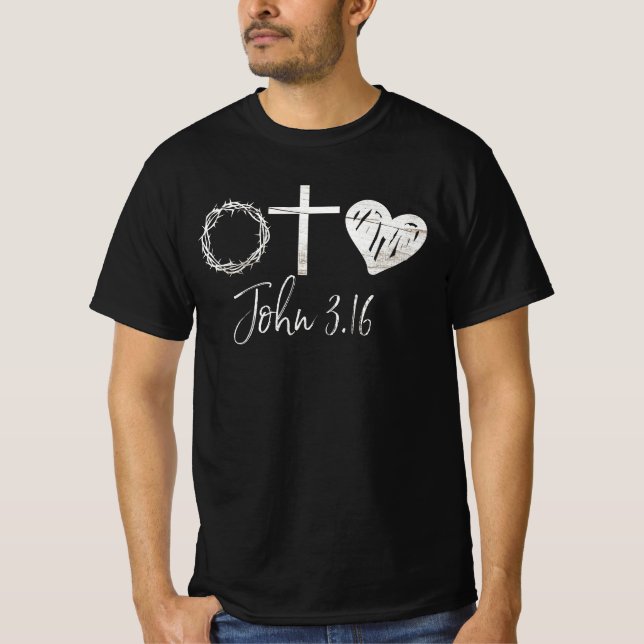 Camiseta John 3.16 cristiano (Anverso)