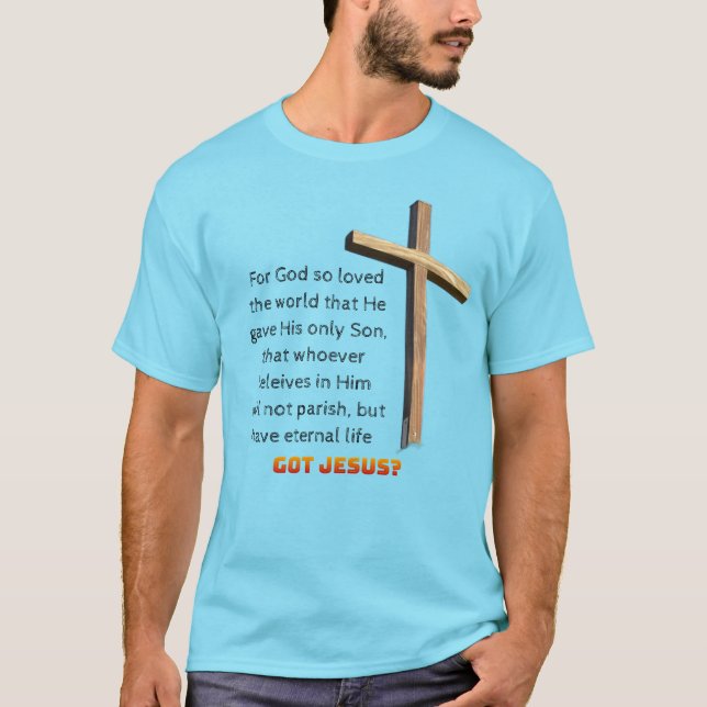Camiseta John 3:16 Cross T-Shirt (Anverso)