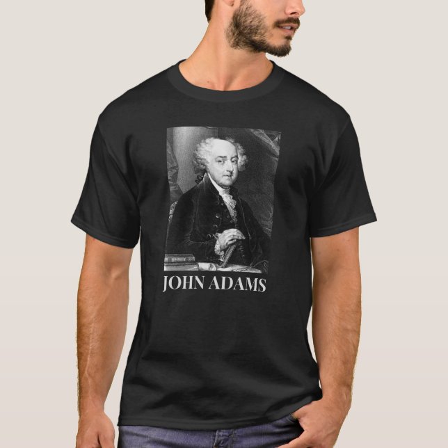 Camiseta John Adams | 2.º Presidente de los Estados Unidos  (Anverso)