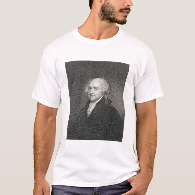Camiseta John Adams, grabado por James Barton Longacre (179 (Anverso)