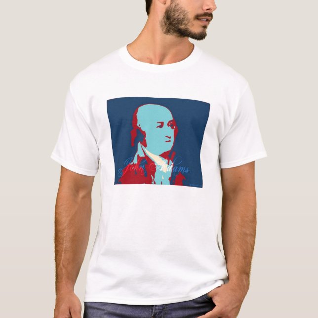 Camiseta John Adams patriótico (Anverso)