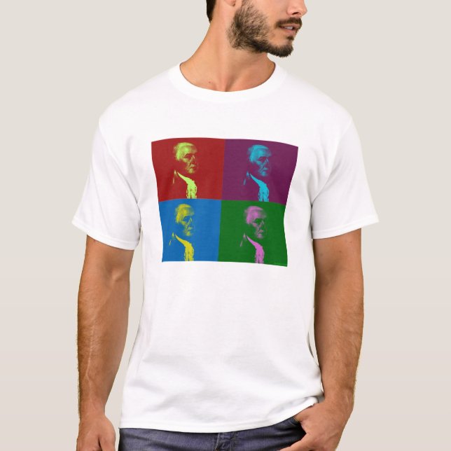 Camiseta John Adams PopArt (Anverso)