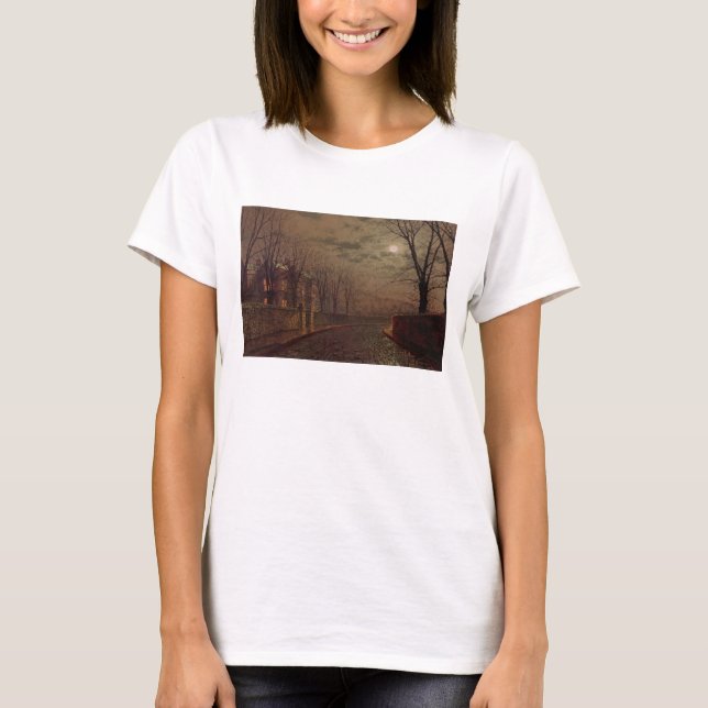 Camiseta John Atkinson Grimshaw | Moonlit Street Scene, 188 (Anverso)