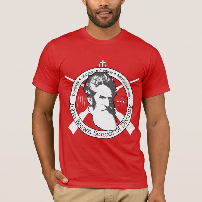 Camiseta John Brown: Héroe americano, mártir recto (Anverso)