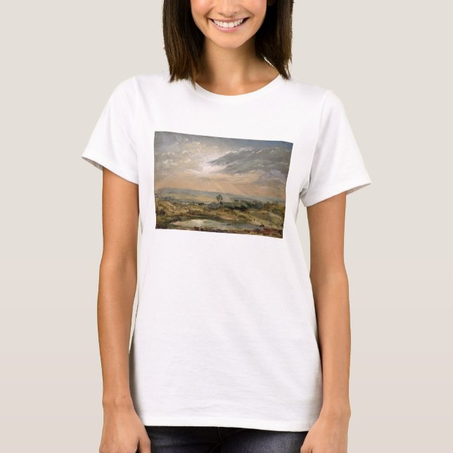 Camiseta John Constable | Branch Hill Pond, Hampstead (Anverso)