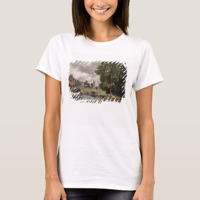 Camiseta John Constable | Dedham Lock y Mill (Anverso)