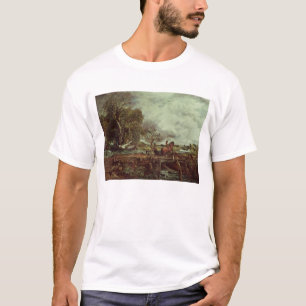 Camiseta John Constable el   el caballo del salto, c.1825