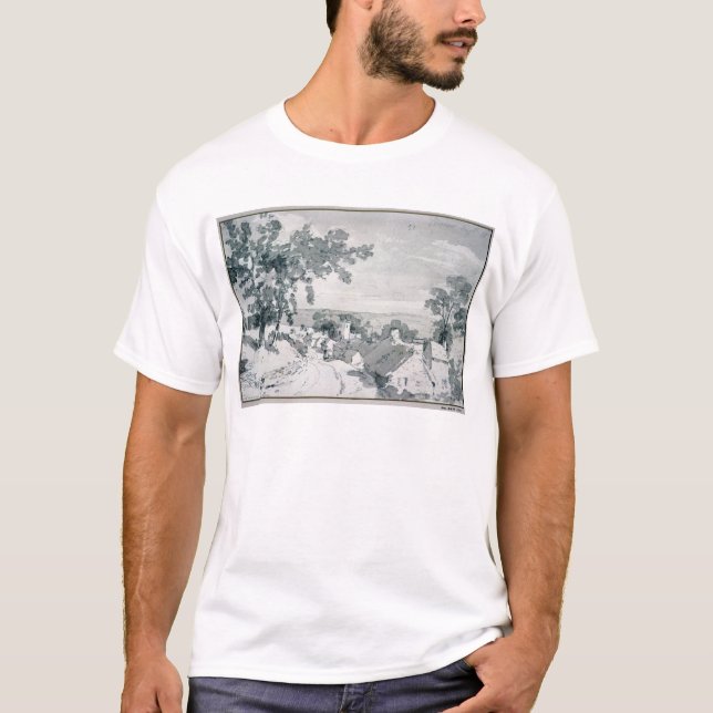 Camiseta John Constable el | la entrada al pueblo de Ed (Anverso)