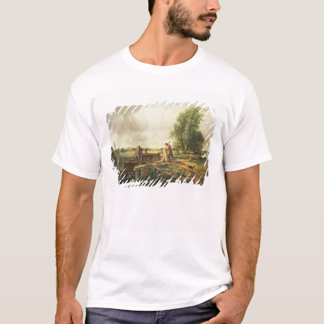 Camiseta John Constable el | un barco que pasa una (Anverso)