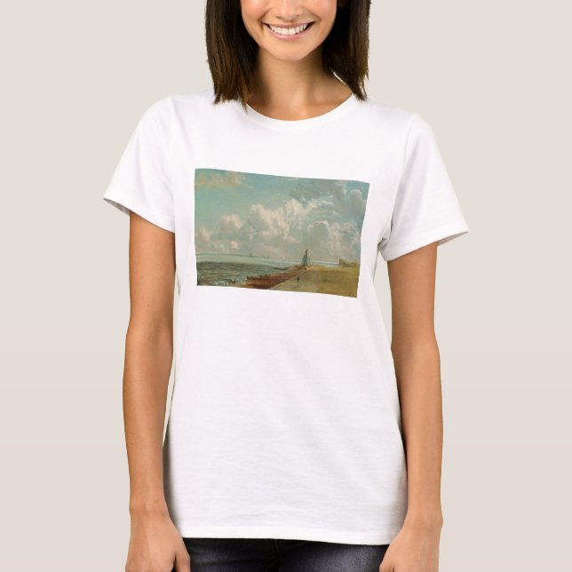 Camiseta John Constable | Harwich, el faro bajo y B (Anverso)