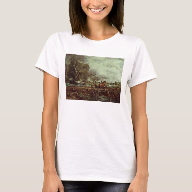 Camiseta John Constable | The Leaping Horse, c.1825 (oil on (Anverso)