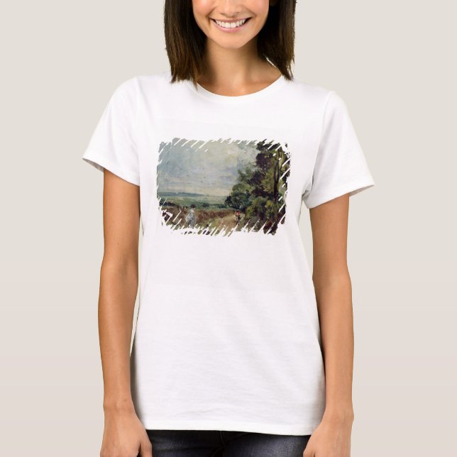 Camiseta John Constable | Una carretera de campo con árbole (Anverso)
