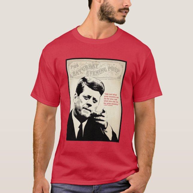 Camiseta John F. Cita de Kennedy (Anverso)
