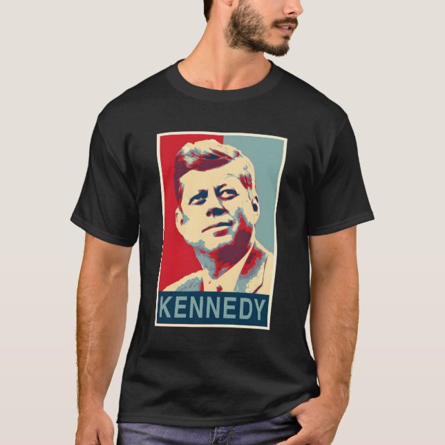 Camiseta John F Kennedy - Estilo Obama (Anverso)