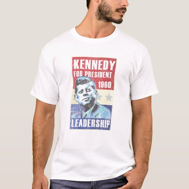 Camiseta John F. Kennedy (JFK) - vintage (Anverso)