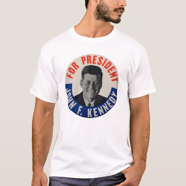 Camiseta ¡John F Kennedy para Presidente! (Anverso)