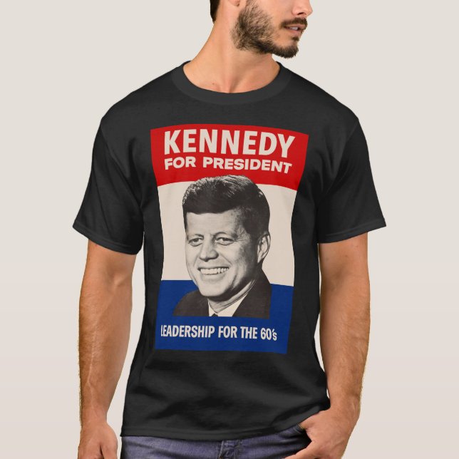 Camiseta John F. Kennedy Por La Campaña Del Presidente JFK (Anverso)