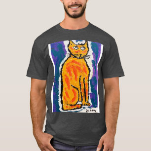 Camiseta John Hinckley original pintura de un gato Estuche 