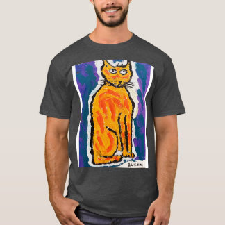 Camiseta John Hinckley original pintura de un gato Estuche 