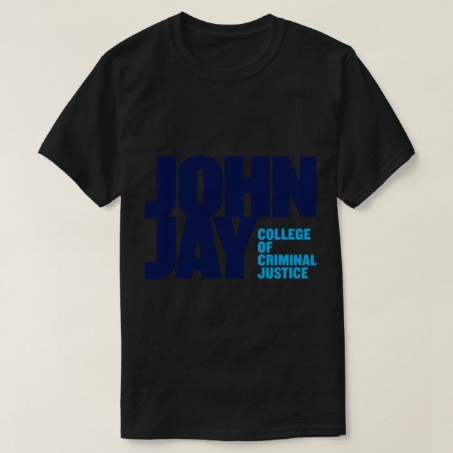 Camiseta John Jay Criminal Justice (Diseño del anverso)
