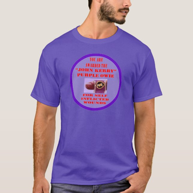 CAMISETA JOHN KERRY PURPLE OWIE (Anverso)