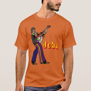 Camiseta John Lennon Yellow Submarine personaje toca guita