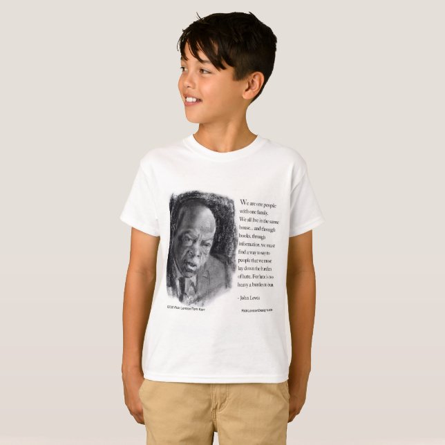 Camiseta John Lewis y cita bello retrato (Anverso completo)