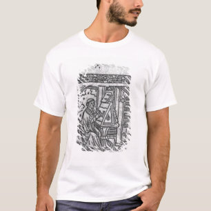Camiseta John Lydgate en su escritorio, c.1515