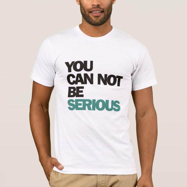 Camiseta John McEnroe : No Puedes Ser Serio (Anverso)