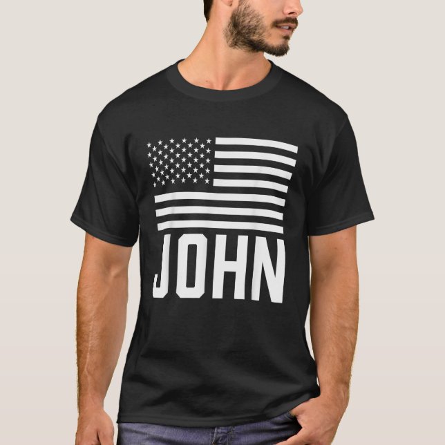Camiseta John Name Forename Personalized Birthday Usa (Anverso)