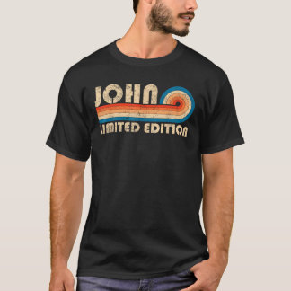 Camiseta JOHN Nombre Funny Retro Vintage Cumpleaños