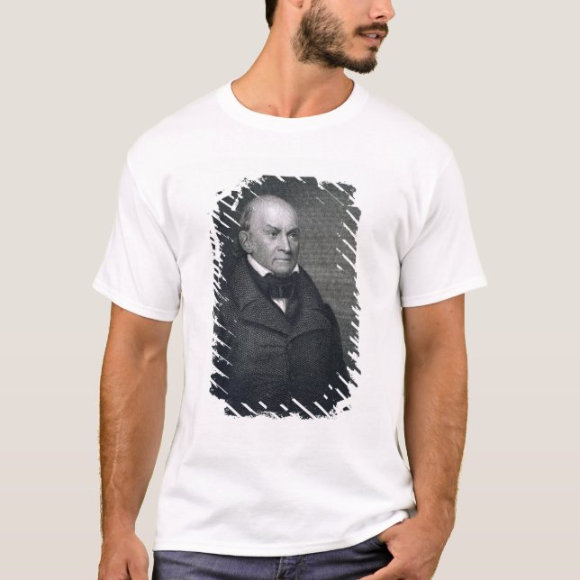 Camiseta John Quincy Adams, grabado por John Wesley Paradis (Anverso)