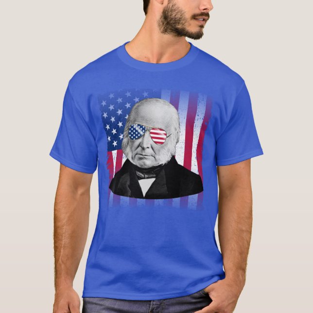 Camiseta John Quincy Adams Patriotic American 4th of July (Anverso)