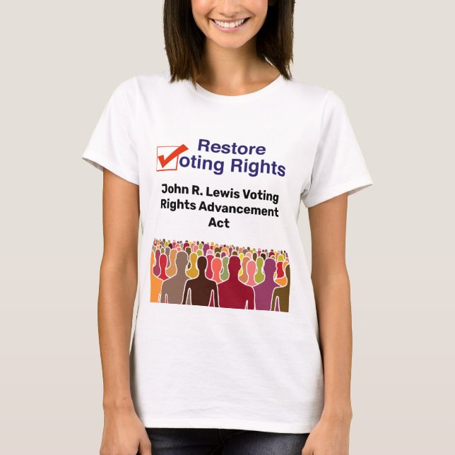 Camiseta John R. Lewis Voting Rights Advancement Act (Anverso)