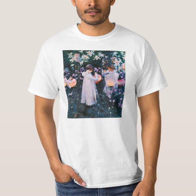 Camiseta John Singer Sargent Carnation Lily Rosa (Anverso)