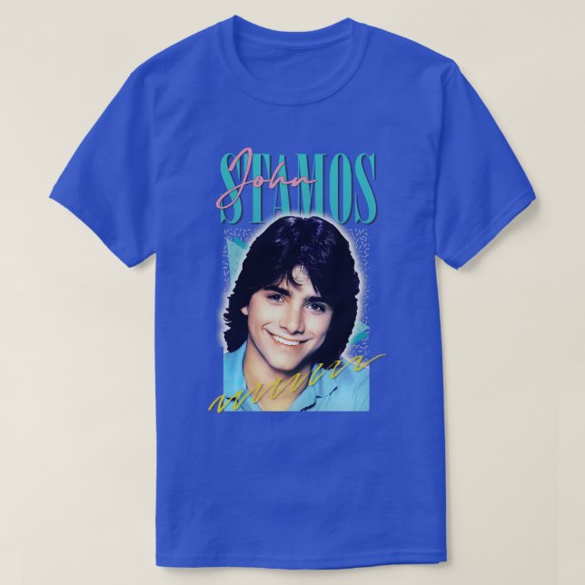 Camiseta John Stamos Aesthetic Retro Fan Art (Diseño del anverso)