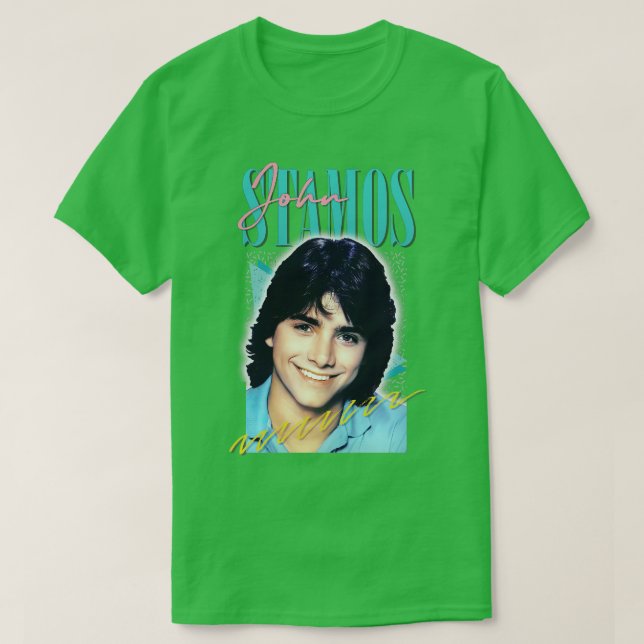 Camiseta John Stamos Aesthetic Retro Fan Art (Diseño del anverso)