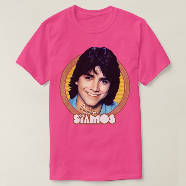 Camiseta John Stamos Retro Fan Art (Diseño del anverso)