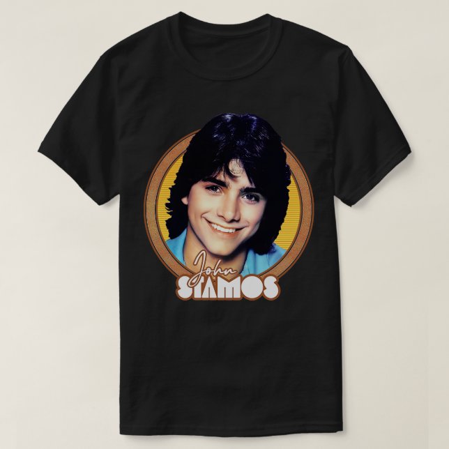 Camiseta John Stamos Retro Fan Art (Diseño del anverso)