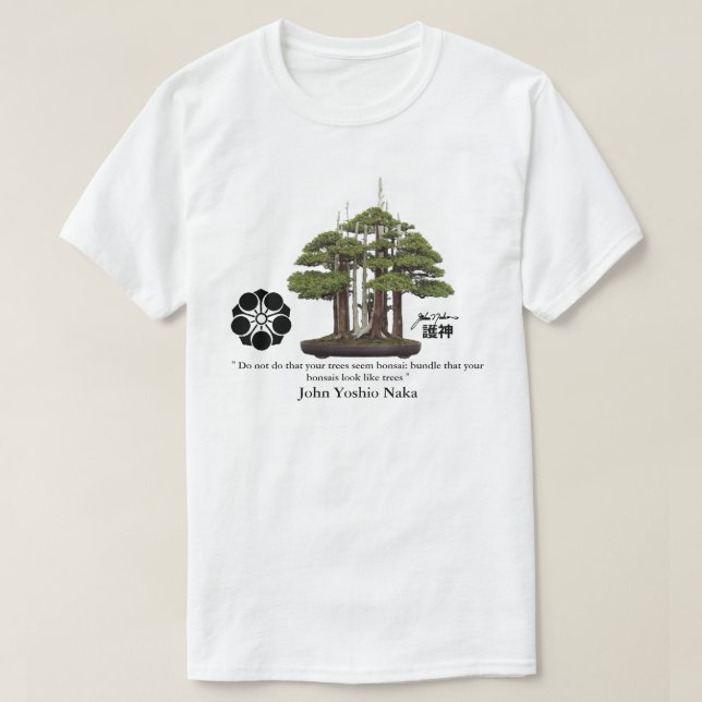 Camiseta John Yoshio Naka BONSAI GOSHIN (Diseño del anverso)