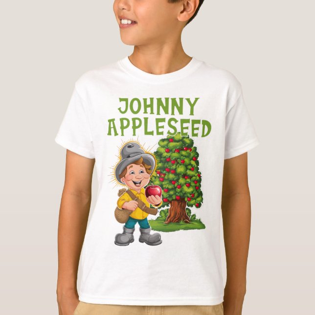 Camiseta Johnny Appleseed Apple Day Sept 26 Celebrar (Anverso)