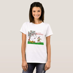 Camiseta Johnny Appleseed T-Shirt, Animals and Apple Tree