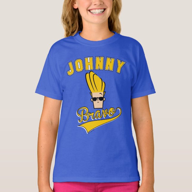 Camiseta Johnny Bravo Collegiate Graphic (Anverso)