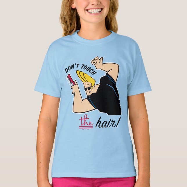 Camiseta Johnny Bravo Comb - ¡No Toques El Pelo! (Anverso)