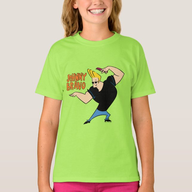 Camiseta Johnny Bravo Combing Hair (Anverso)
